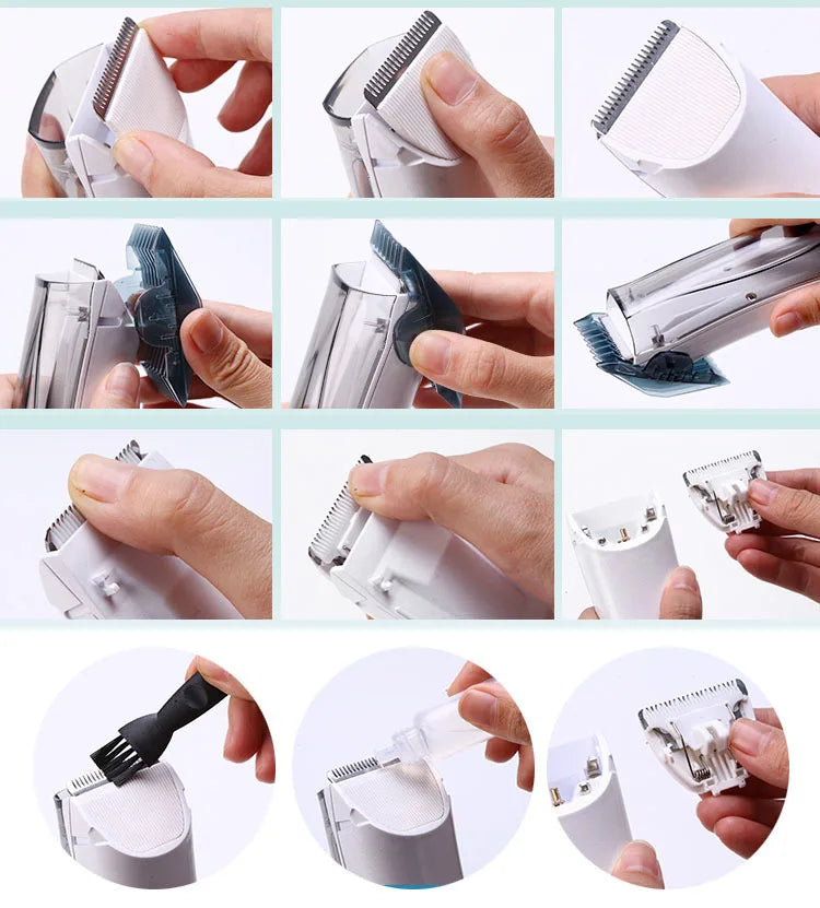 Portable Pet Vacuum hair Clipper 3 Speed Switch Rechargeable Dog hair Remover Grooming for Dog hairs and Cat Electric push shear