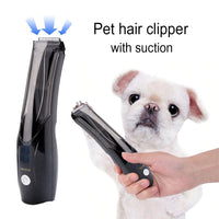 Portable Pet Vacuum hair Clipper 3 Speed Switch Rechargeable Dog hair Remover Grooming for Dog hairs and Cat Electric push shear